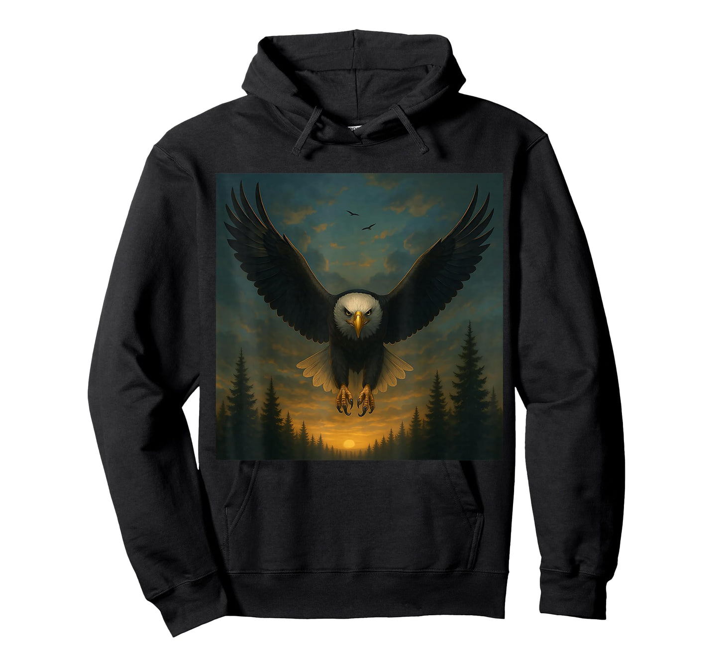 Eagle Sunset Forest Wildlife T-Shirt