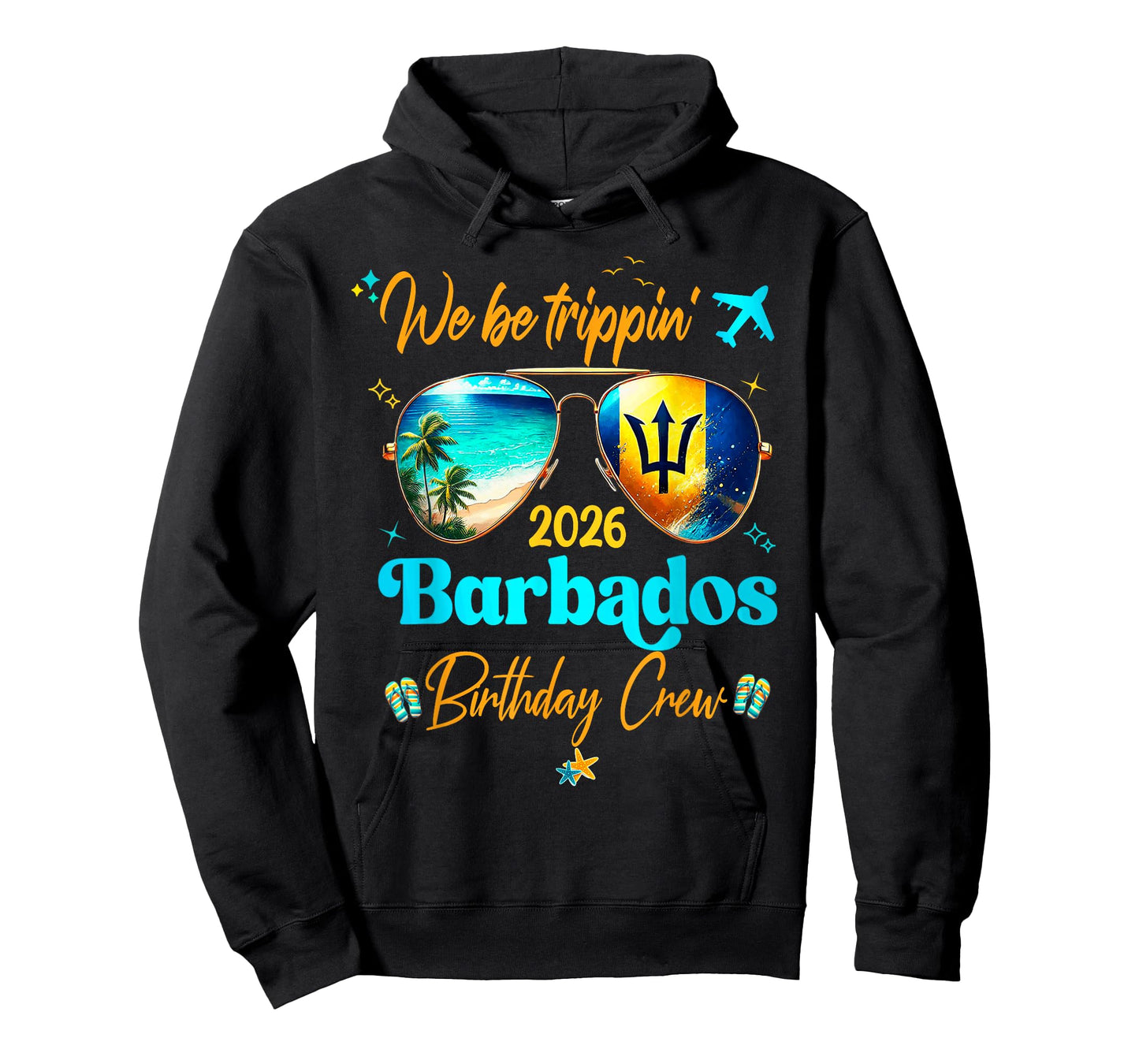 Barbados Vacation 2026 Straight Trippin' Birthday Cruise T-Shirt