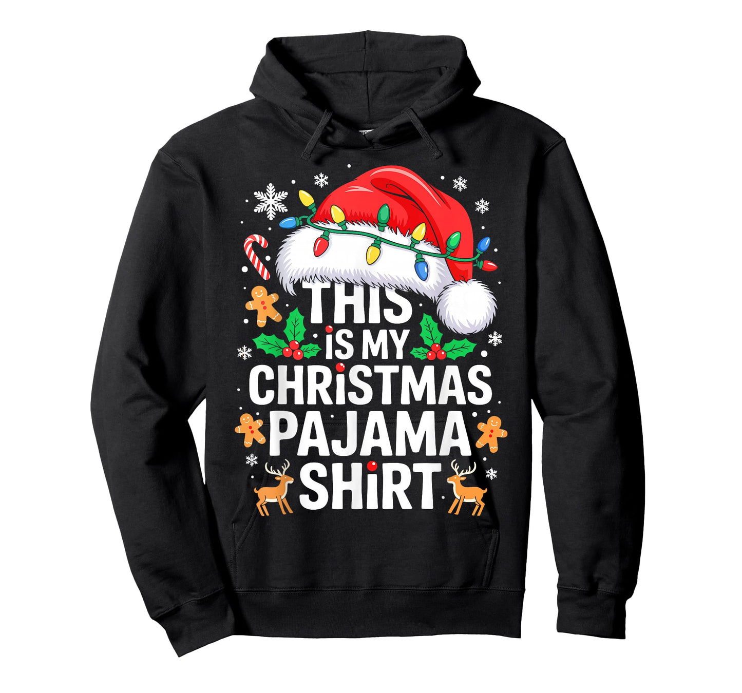 This is My Christmas Pajama Shirt Adult Xmas PJs Men Women T-Shirt