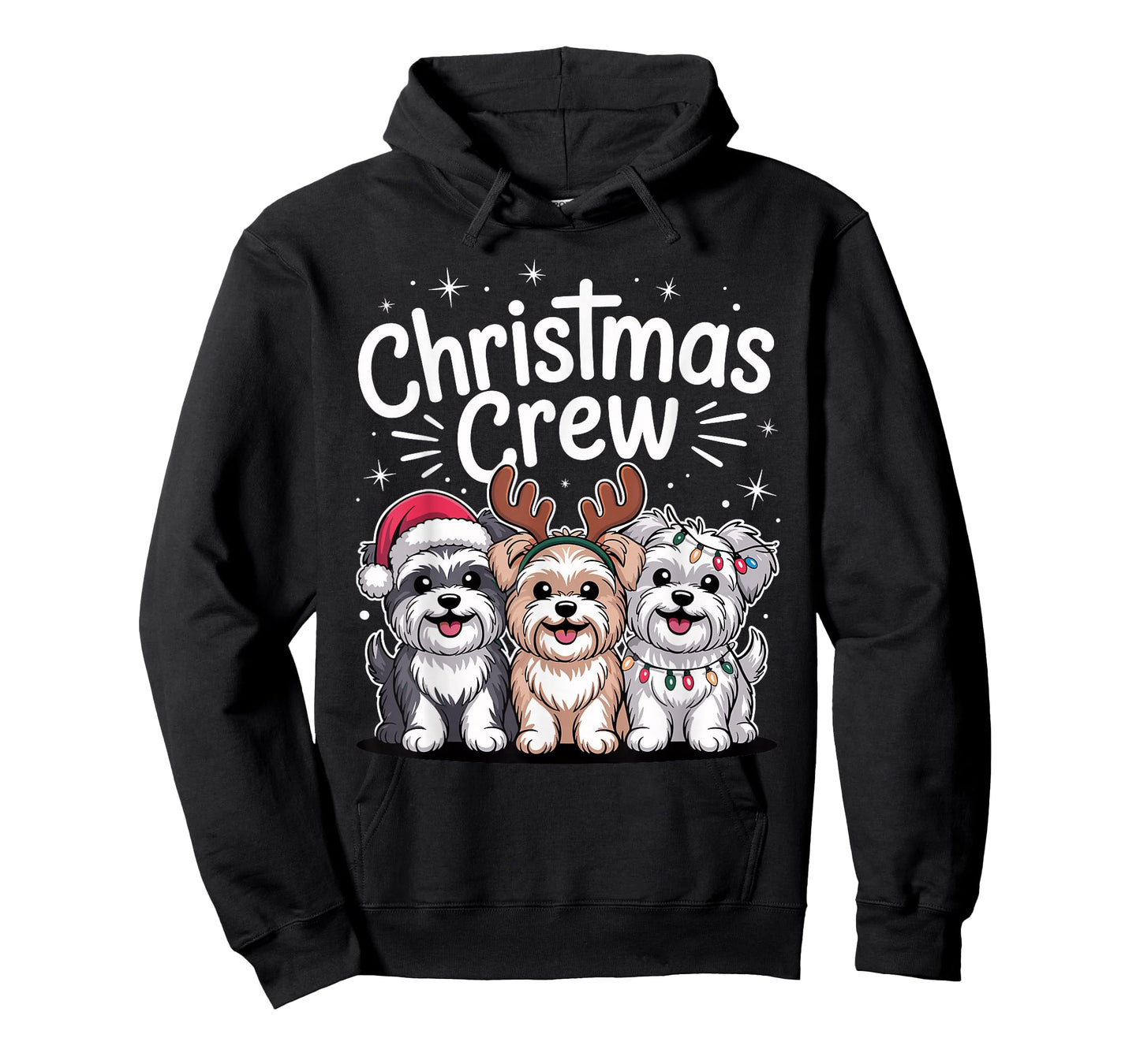 Christmas Crew Xmas Puppy Dog Breed Funny Christmas Morkie T-Shirt