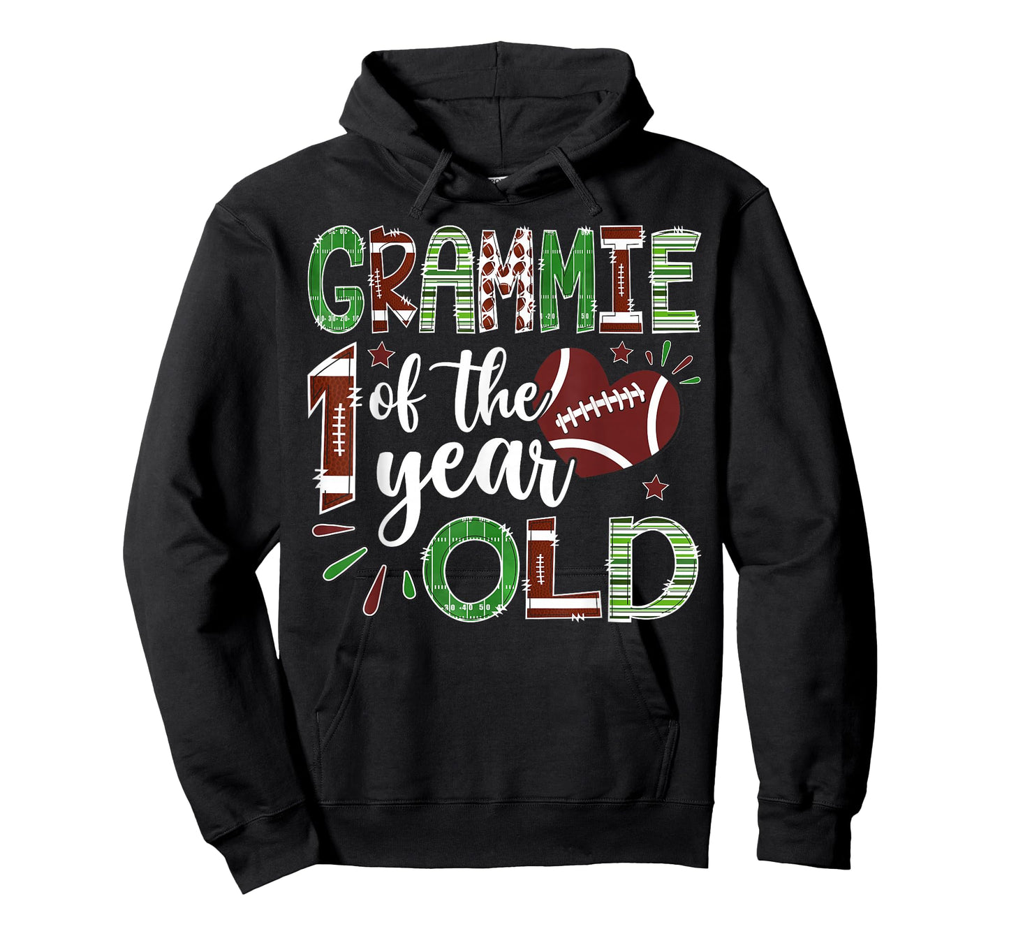 Grammie of The 1 Year Old Football First Birthday Boy T-Shirt