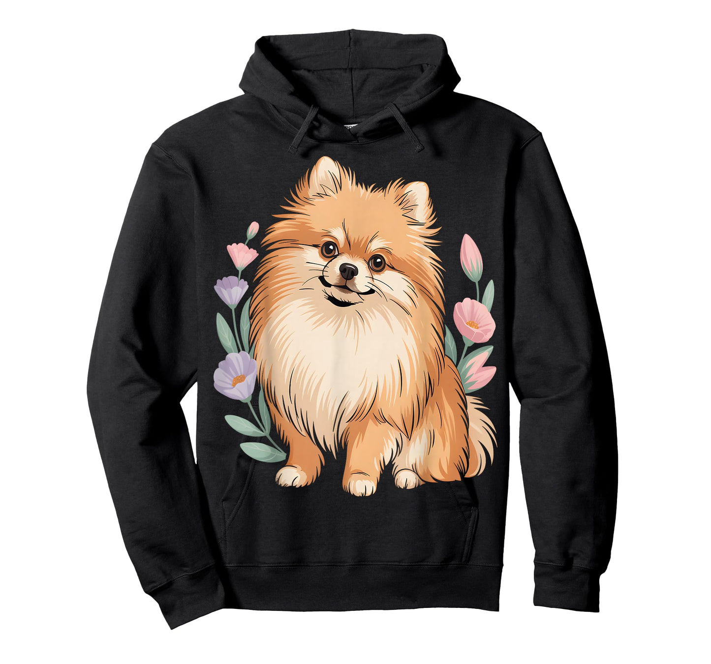 Adorable Floral Pomeranian T-Shirt