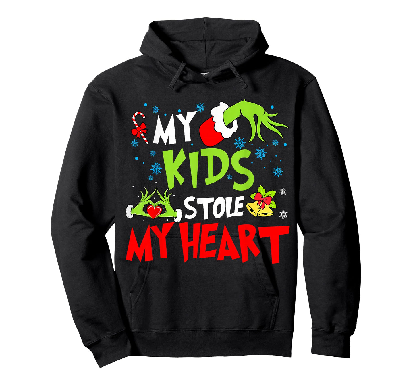 My Kids Stole Funny My Heart Matching Christmas Family T-Shirt