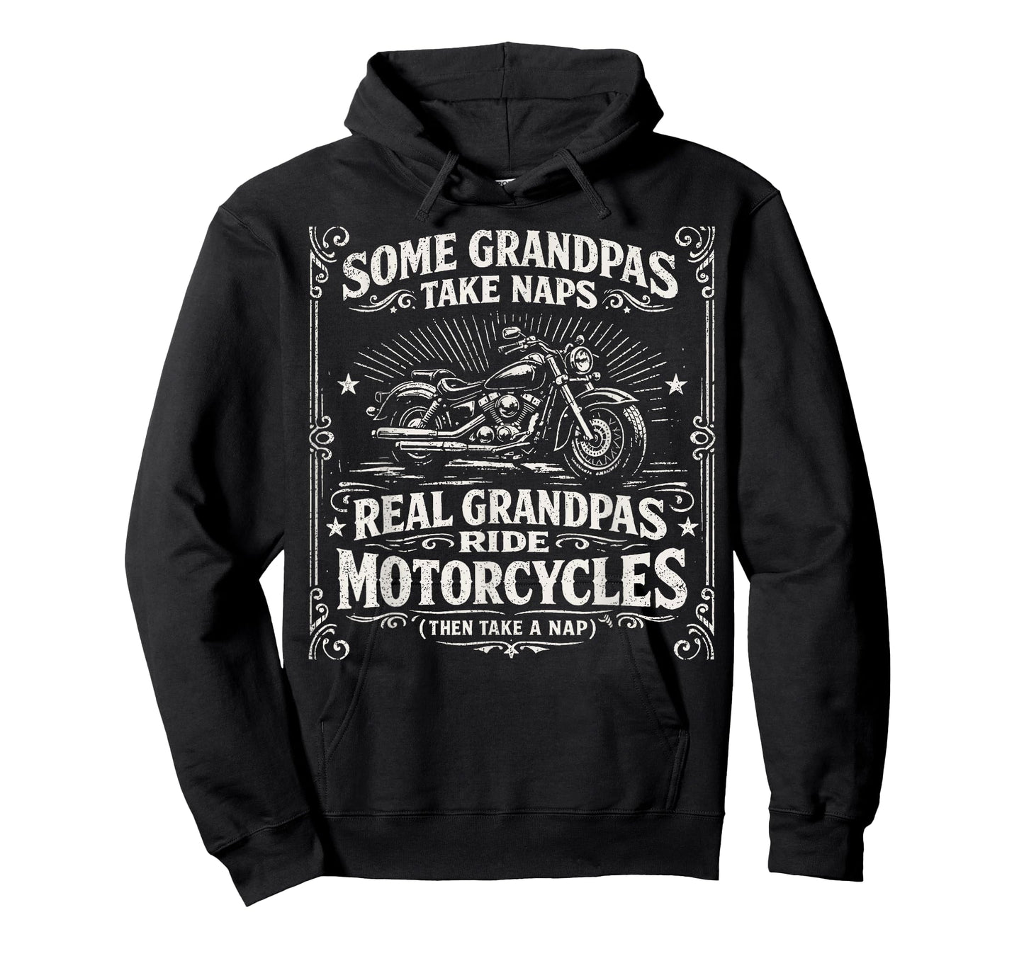 Some Grandpas Take Naps Real Grandpas Ride Motorcycles T-Shirt