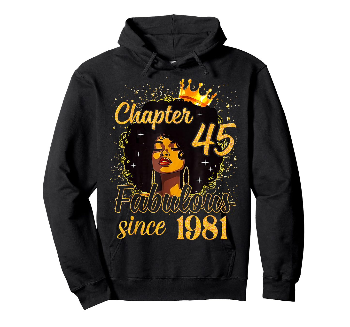 Chapter 45 Fabulous Since 1981 Birthday Queen for Women T-Shirt