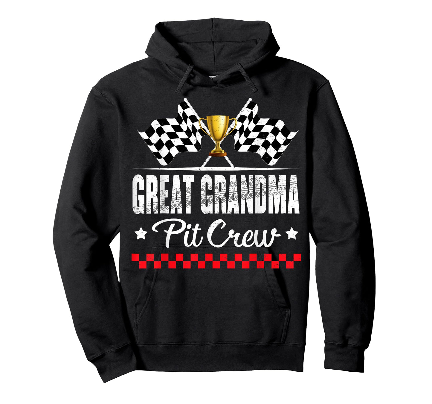 Great Grandma Pit Crew Race Car Racing Birthday Party T-Shirt