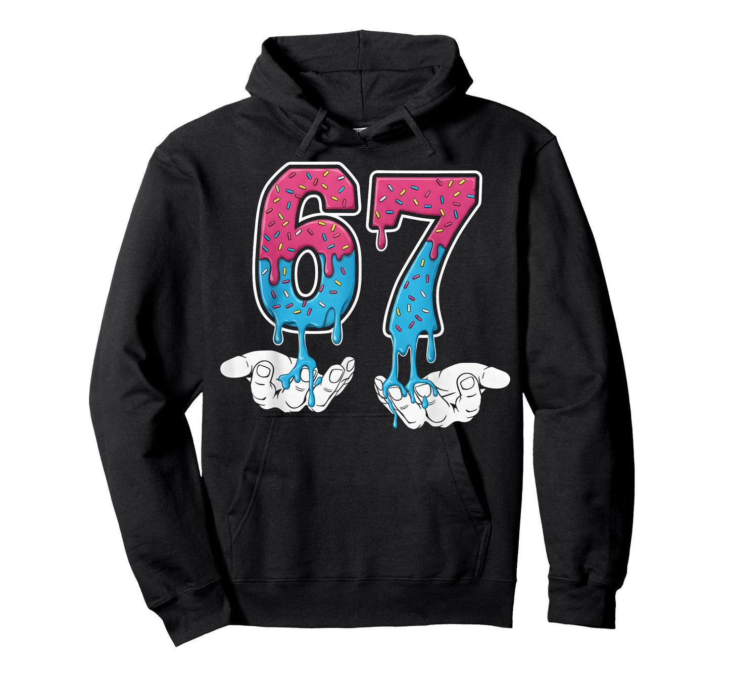 67 Ice Cream Drip Six Seven Baseball Drip 67 Funny Boys Meme T-Shirt