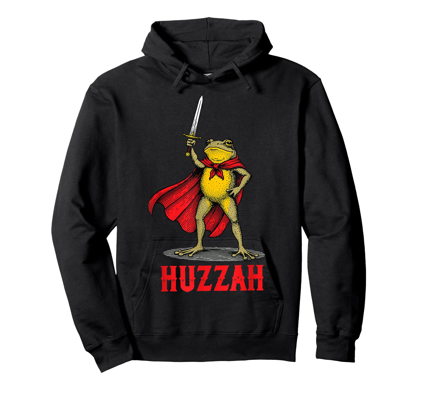 Funny Huzzah Frog Knight Sword Meme Toad Fantasy Gift T-Shirt