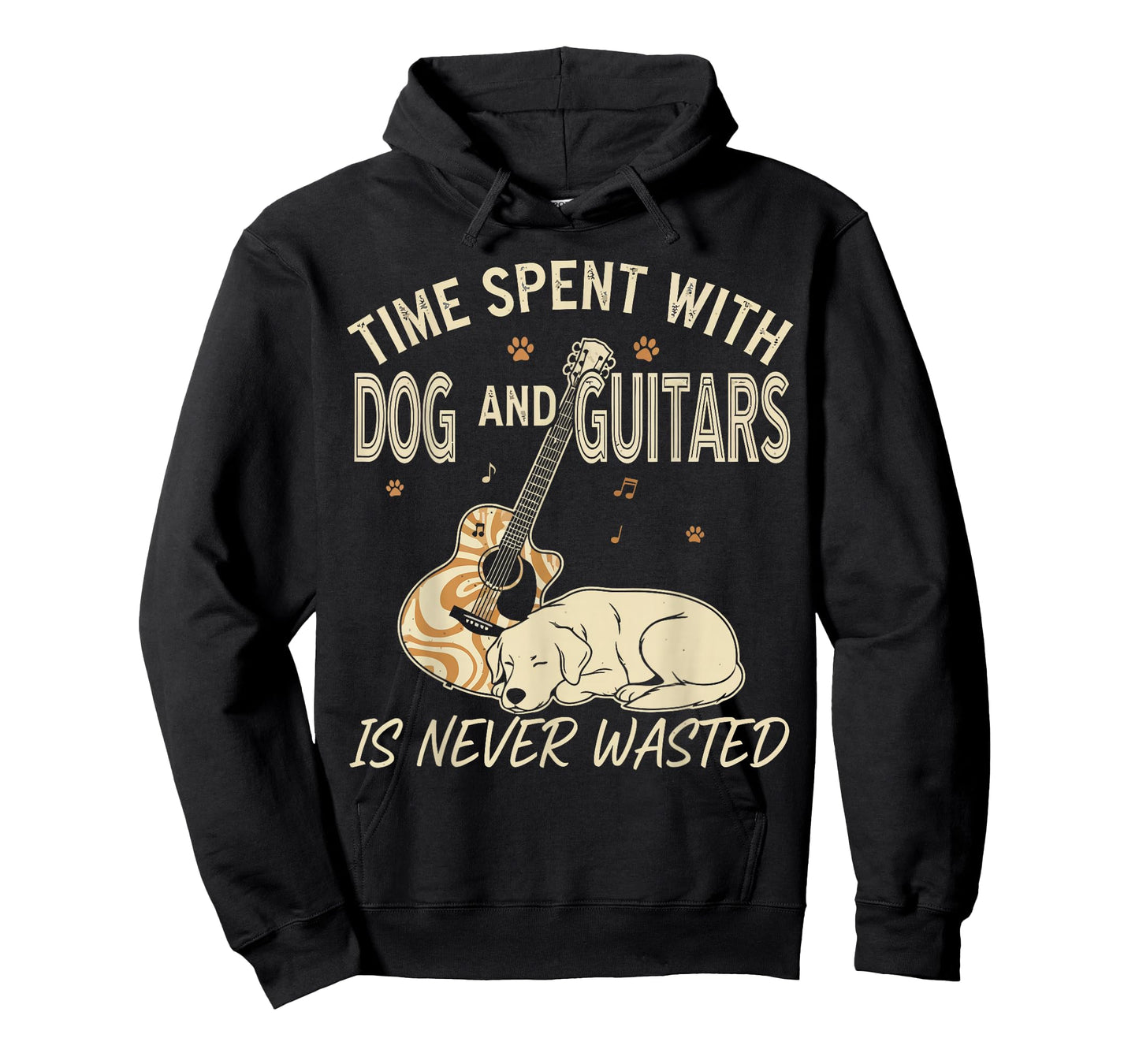 Time Spent with Dog and Guitars is Never Wasted T-Shirt