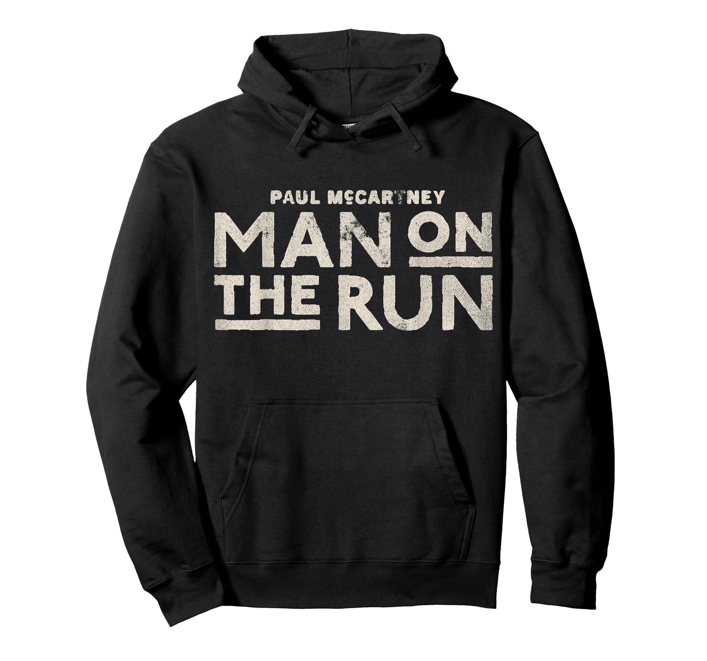 Official Paul McCartney Man On The Run Text T-Shirt