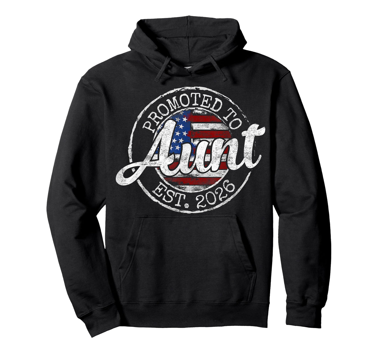 Promoted to Aunt Est 2026 Stamp First Time Auntie to Be T-Shirt
