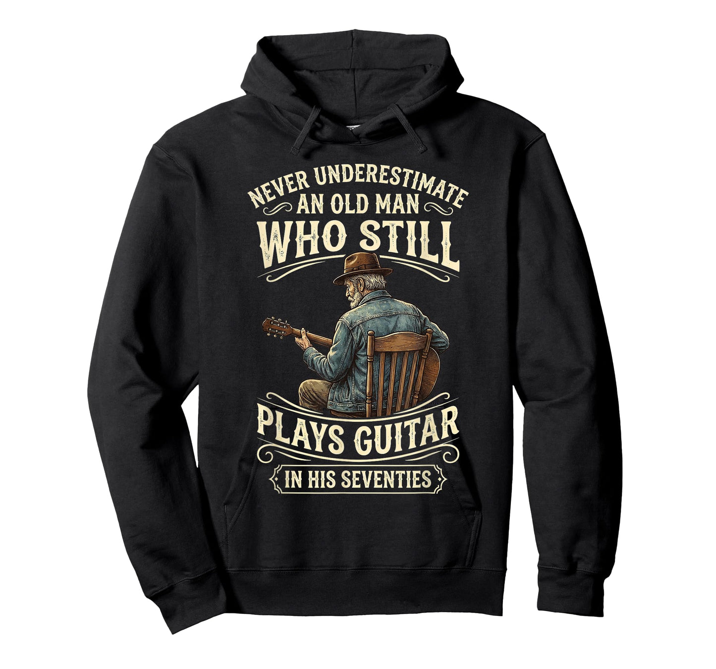 Never Underestimate an Old Man Who Still Plays Guitar T-Shirt