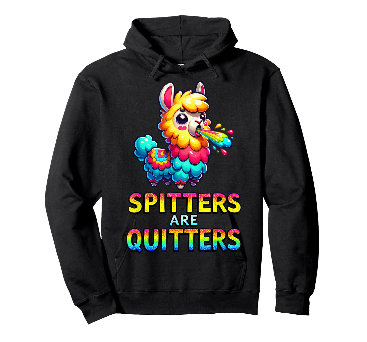 Spitters are Quitters Funny Rude Llama Stag Or Hen Party T-Shirt