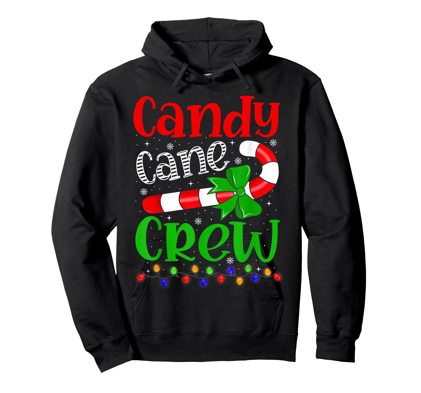 Candy Cane Crew Christmas Family Matching Funny Xmas Pajamas T-Shirt