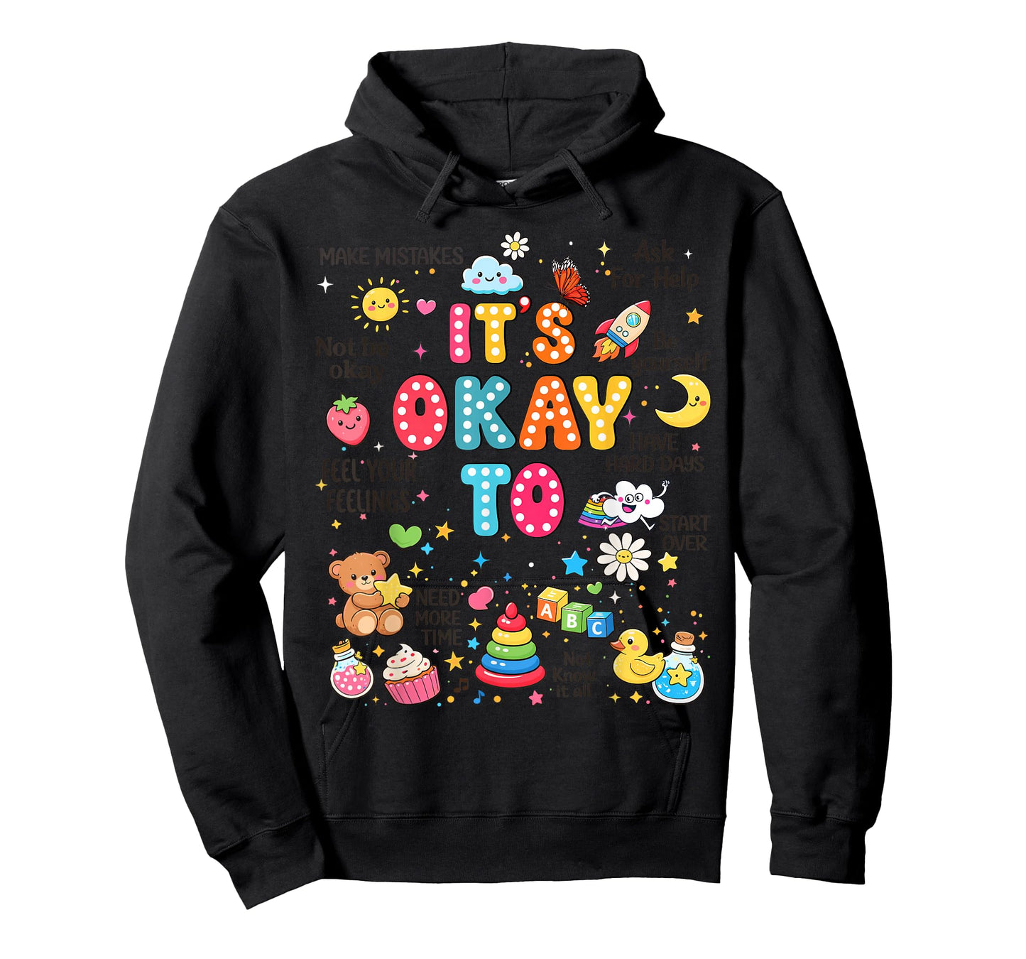 World Mental Health t Shirts It's Okay to Not Be Okay Kids T-Shirt