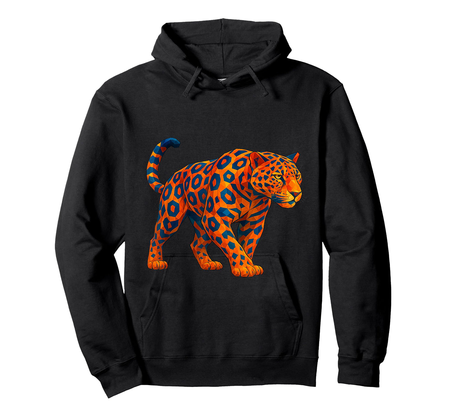 Geometric Leopard Jaguar Predator Polygon Abstract Art T-Shirt