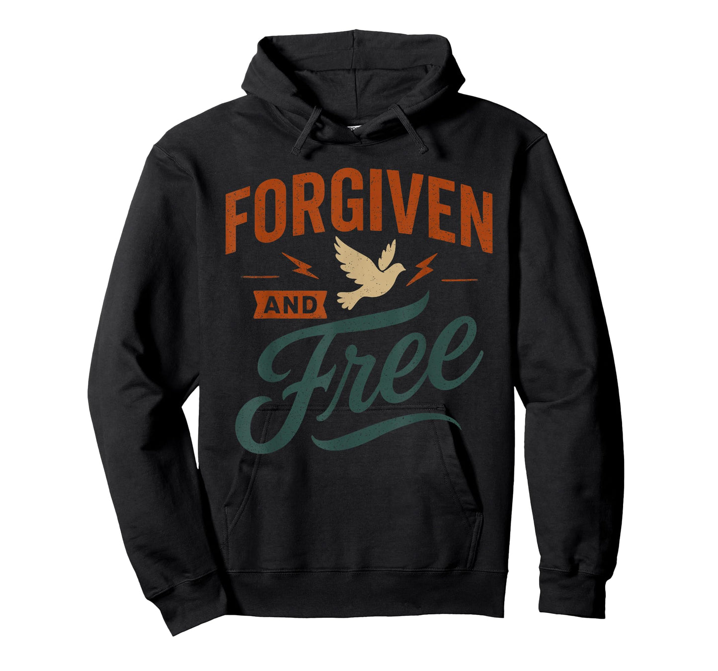 Forgiven and Free - Vintage Quote Christian Faith T-Shirt