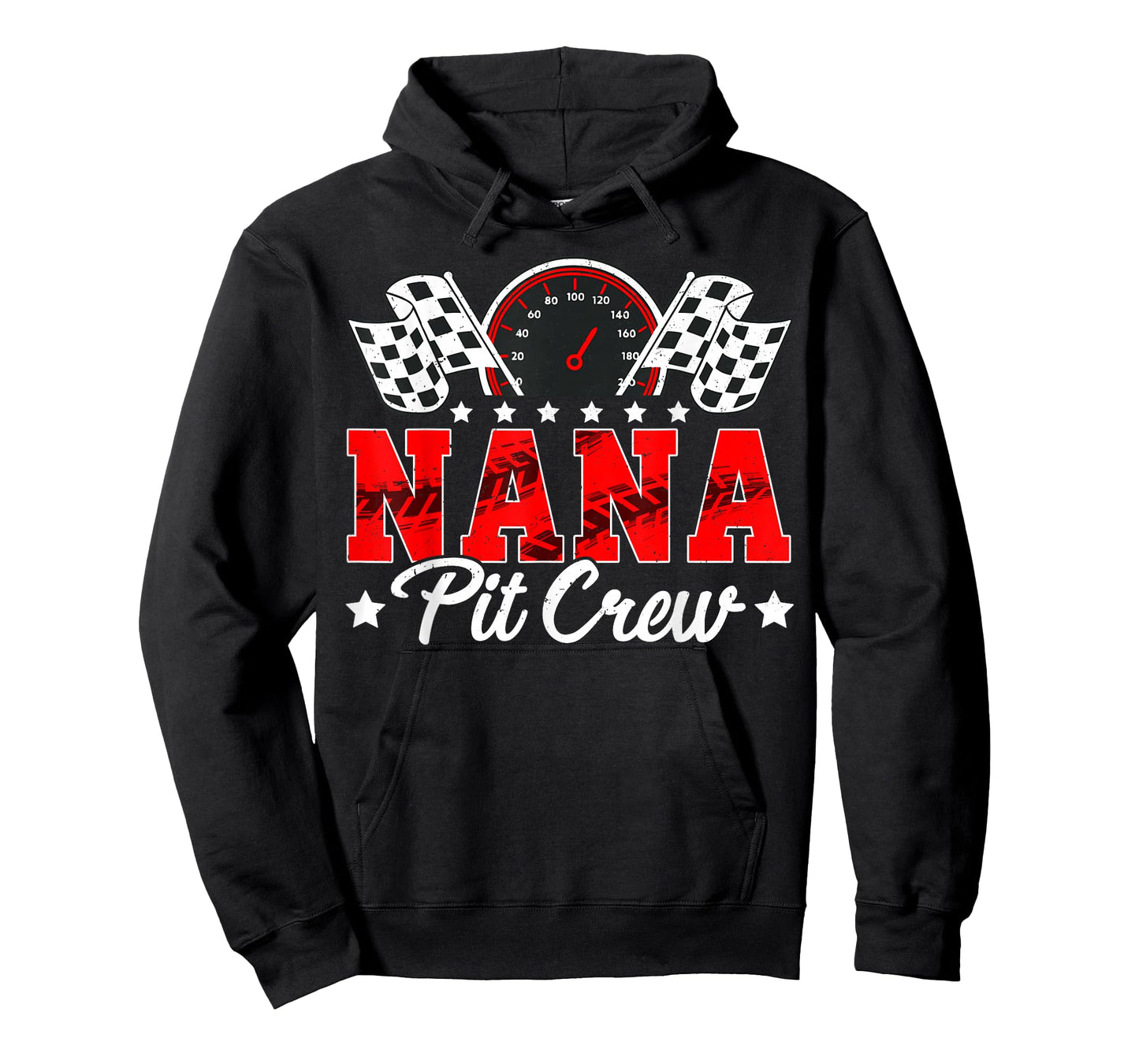 Race Car Birthday Party Matching Family Nana Pit Crew T-Shirt