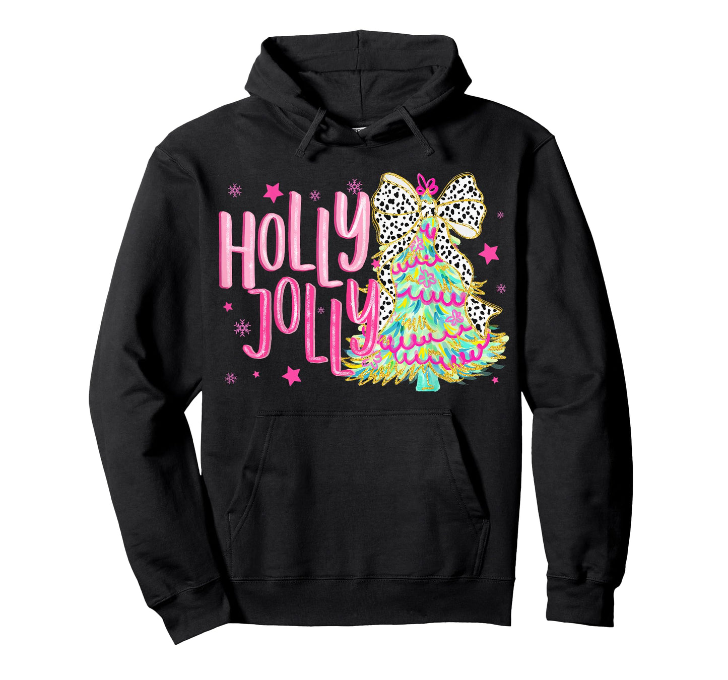 Cute Coquette Bow Girls Christmas Tree Merry Xmas Holiday T-Shirt