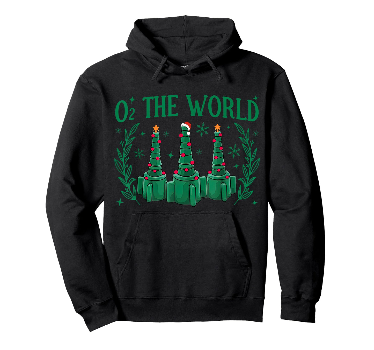 O2 The Work Christmas Tree Lights RT Respiratory Therapist T-Shirt