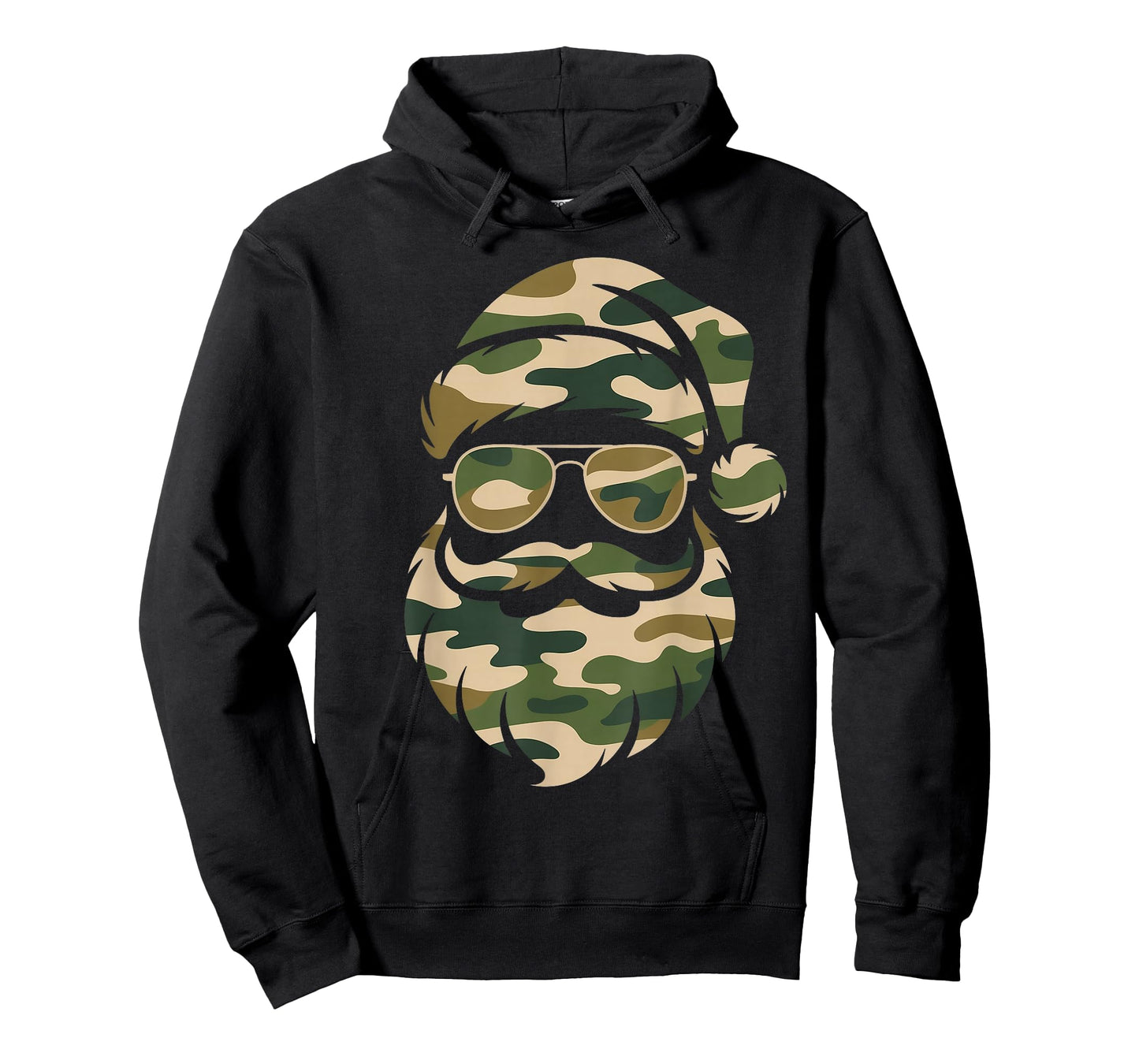 Vintage Santa Face Camouflage Christmas Xmas Camo Men Boys T-Shirt