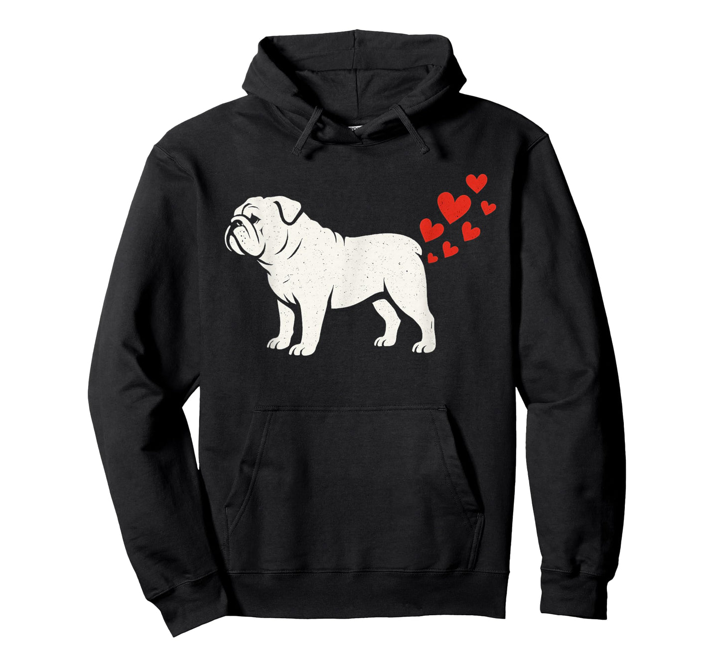 Cute English Bulldog Owner Valentines Day Heart Dog Farts T-Shirt