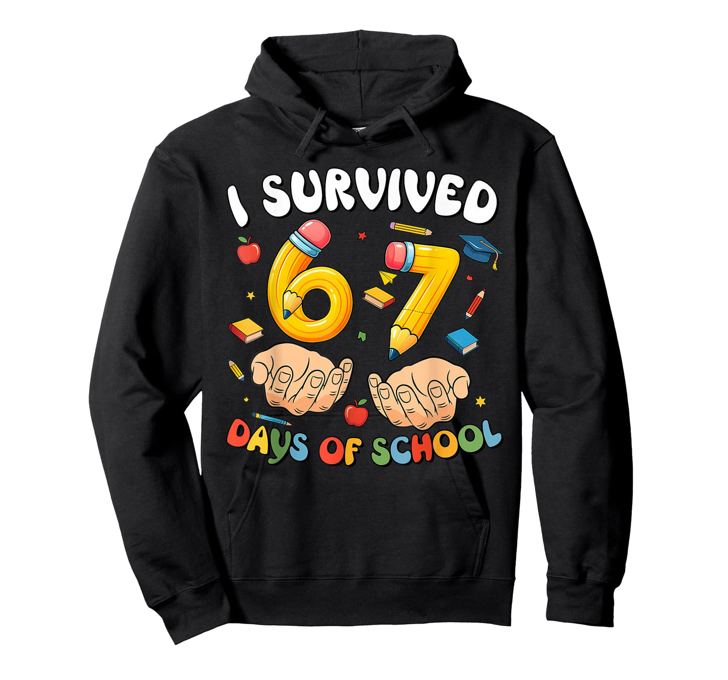 I Survived 67 Days of School Funny Six Seven 6 7 Meme Z Gen T-Shirt