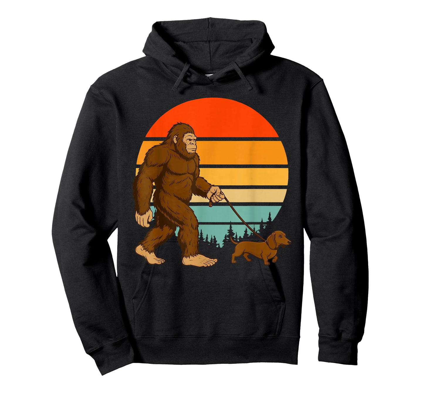 Bigfoot Dachshund Weiner Dog T-Shirt