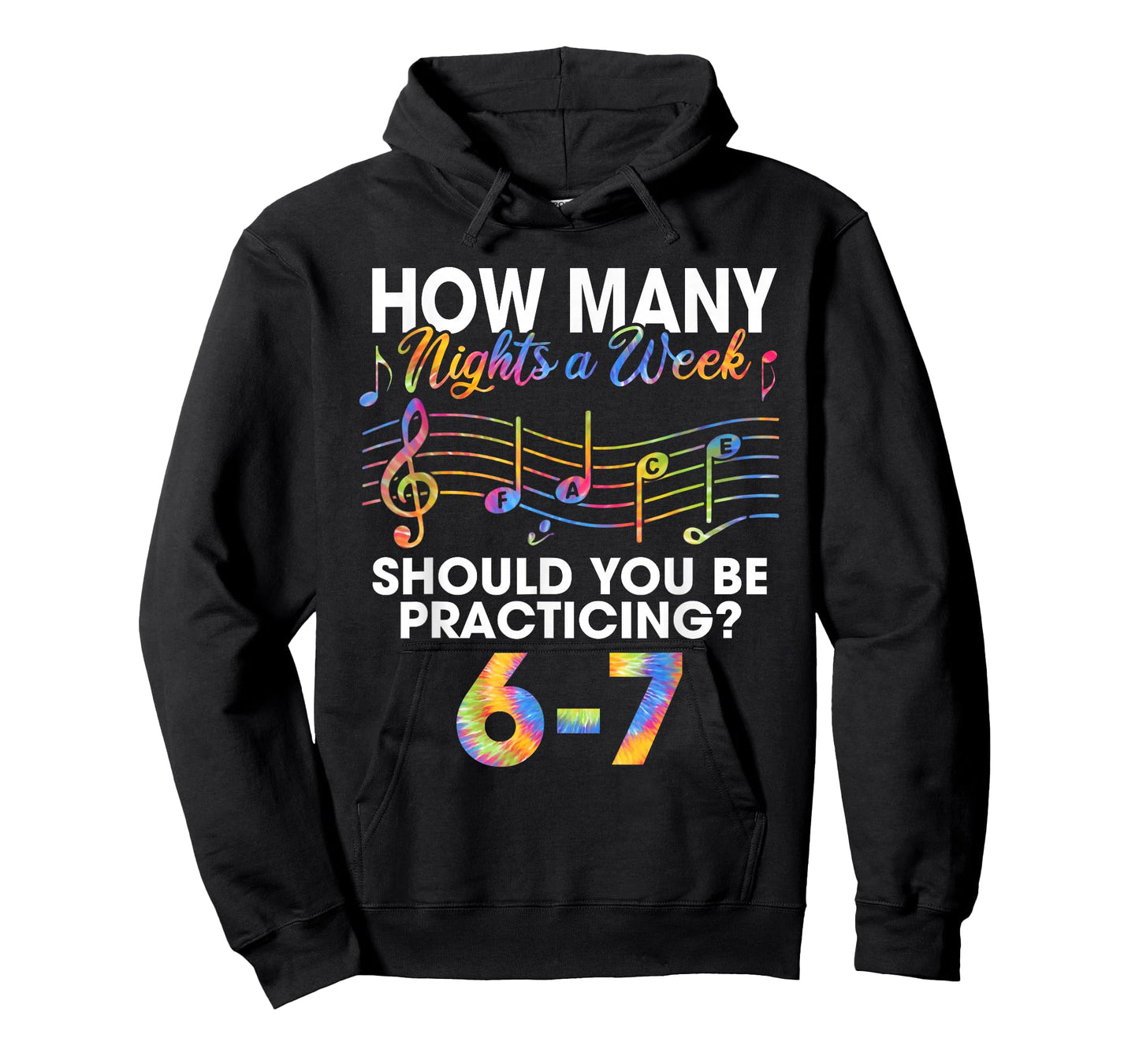 How Many Nights Practicing 6-7 Music Teacher Funny Number 67 T-Shirt