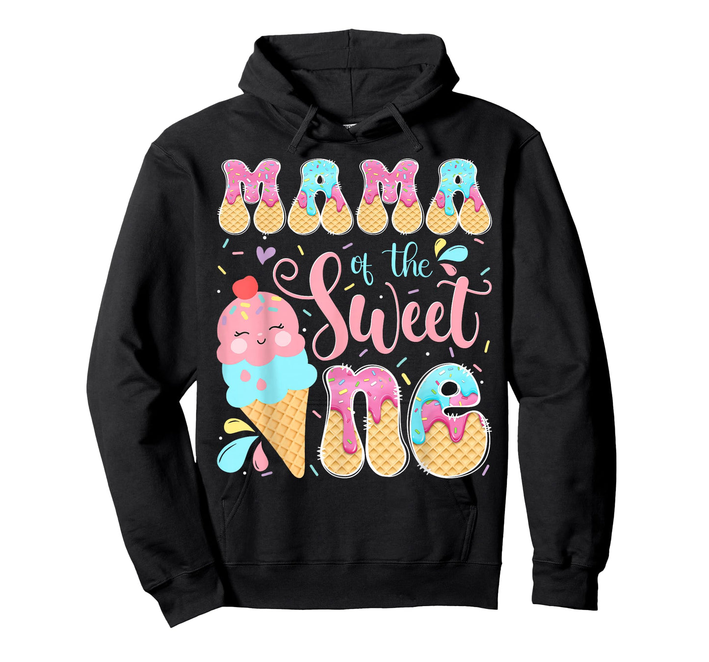 Mama of The Sweet One Ice Cream 1St Birthday Girl T-Shirt