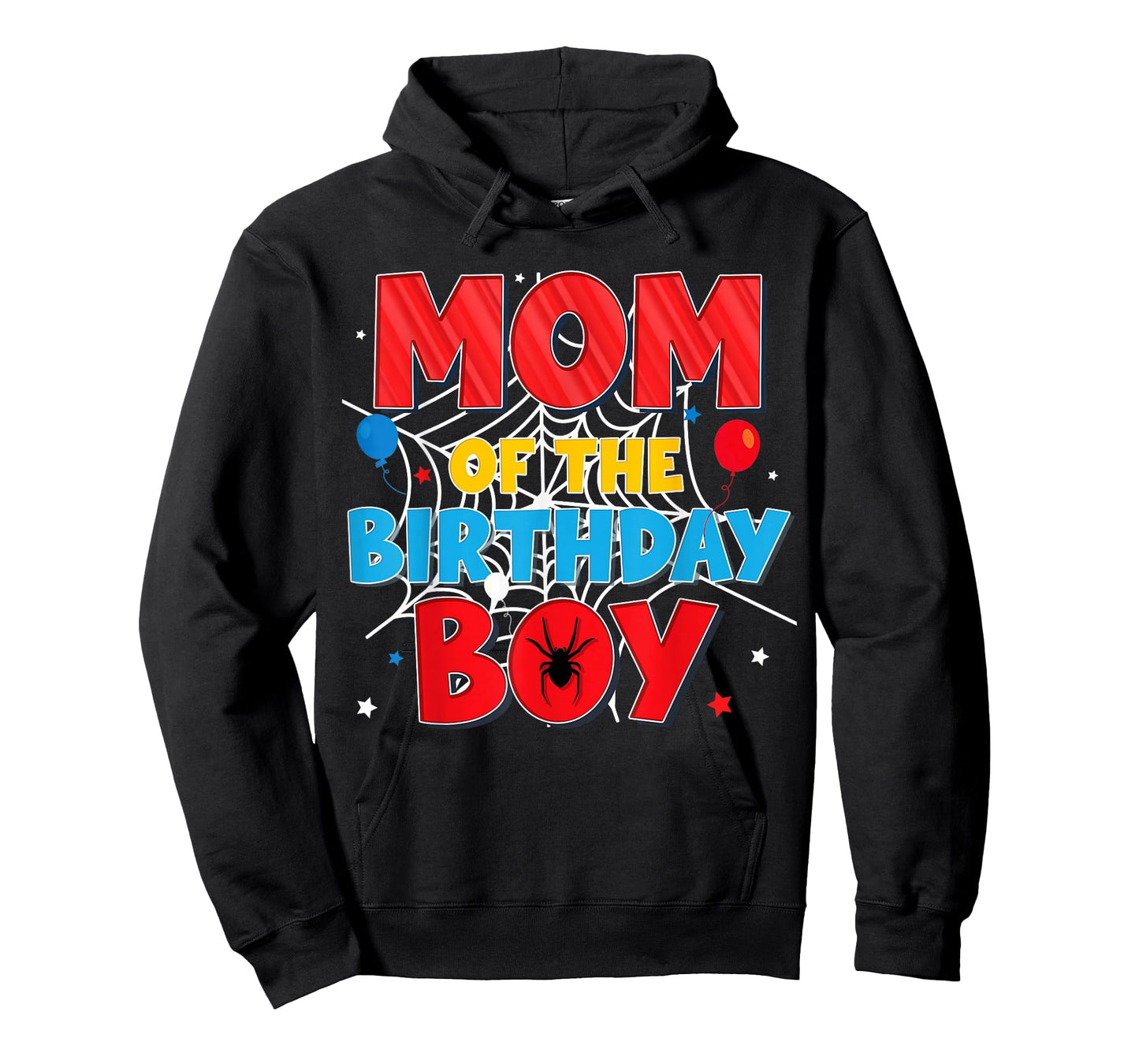 Funny Spider Web Family Matching Mom of The Birthday Boy T-Shirt