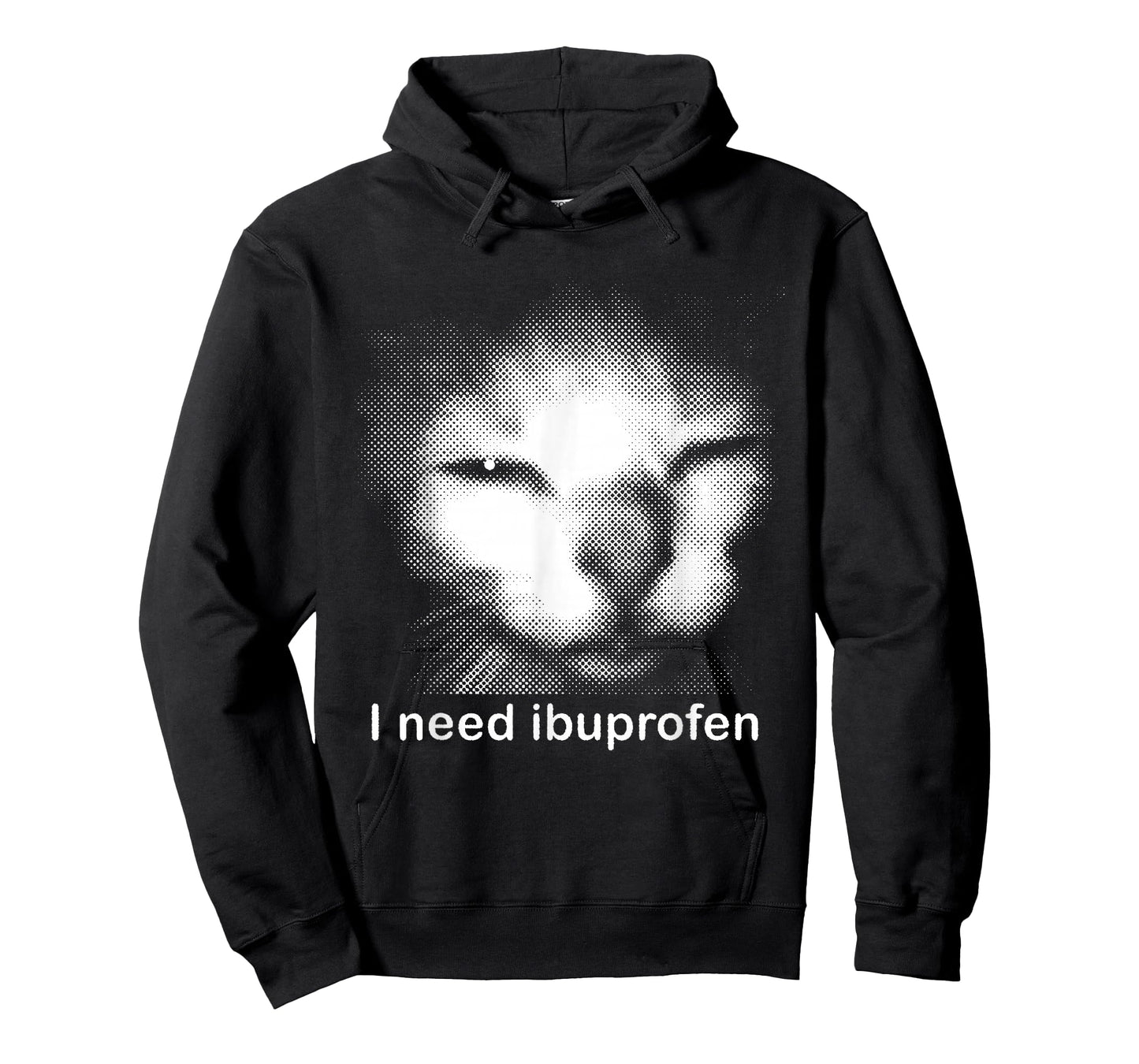 I Need Ibuprofen Funny Silly Kitten Meme Ironic Stupid Cat T-Shirt