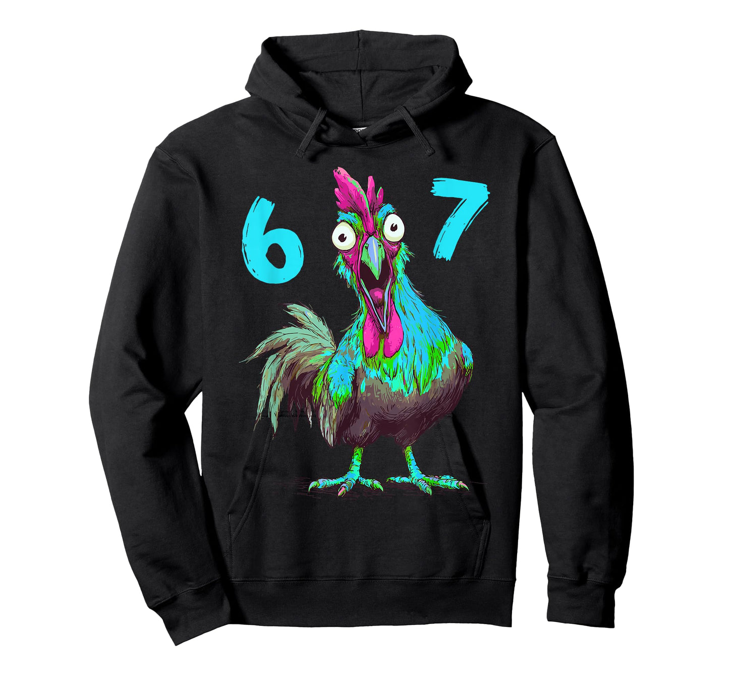 Six Seven 6 7 Italian Chicken Brainrot 67 Gamer Meme T-Shirt