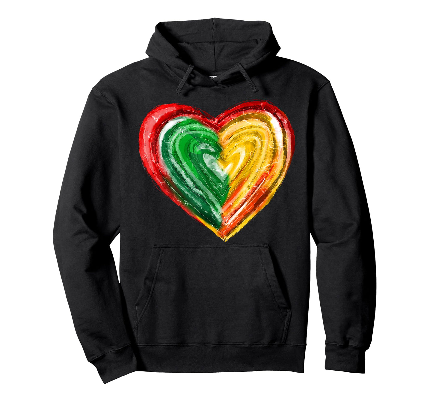 Heart Black History Culture Excellence Melanin African Roots T-Shirt