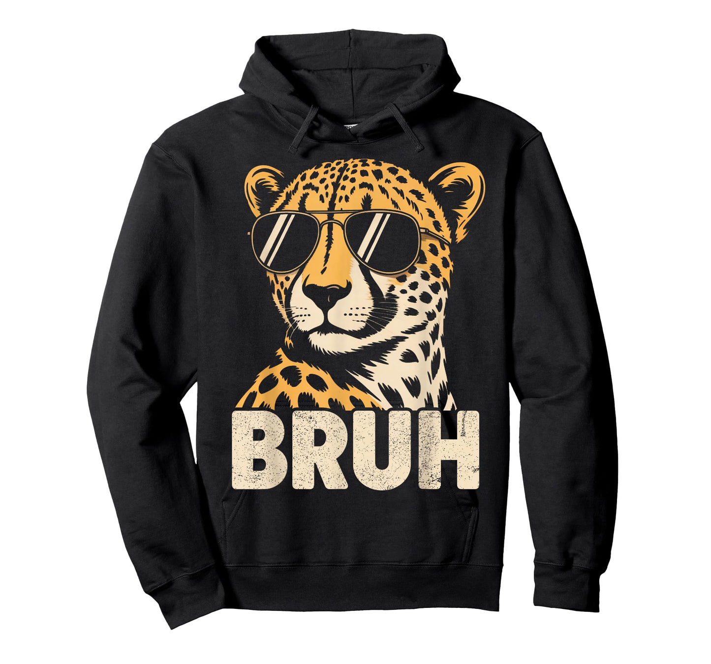 Bruh Cheetah Meme Graphic Tee Men Boys Animal Print Kids T-Shirt