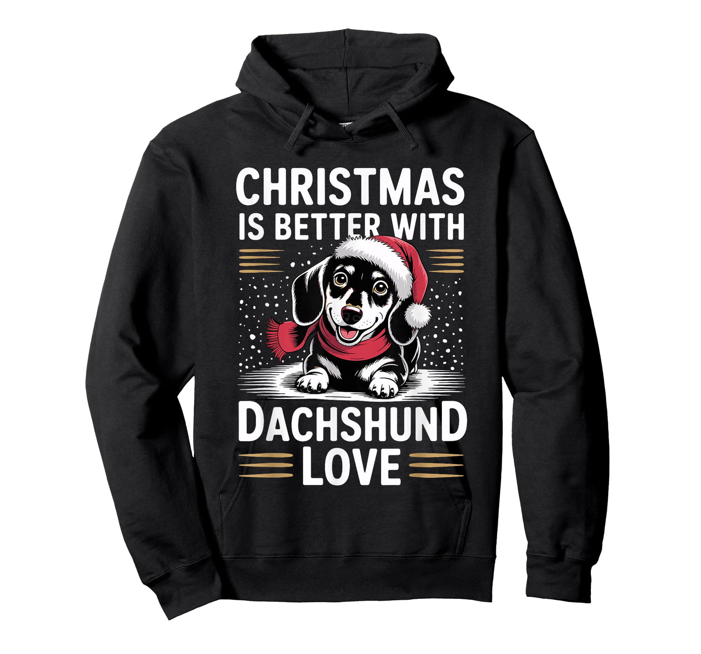 Cure Wiener Doxie Christmas is Better with Dachshund Love T-Shirt