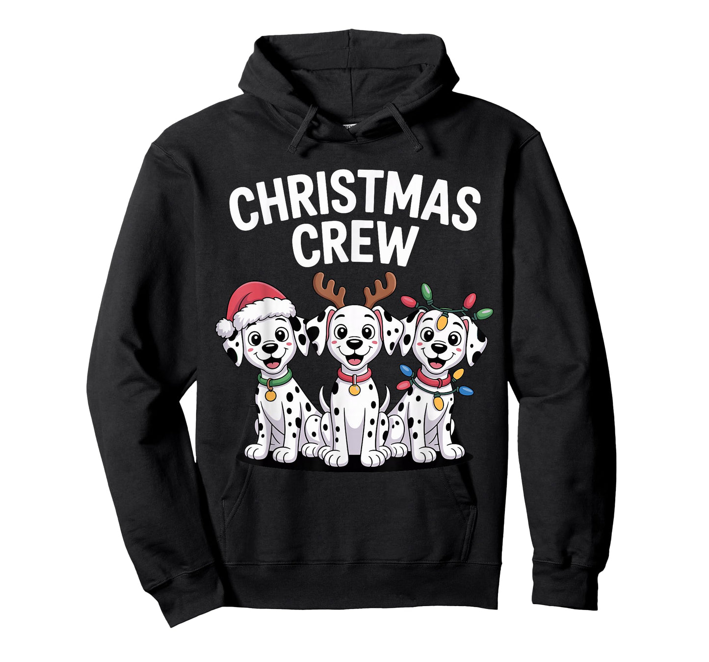 Christmas Crew Xmas Puppy Spot Dog Funny Christmas Dalmatian T-Shirt