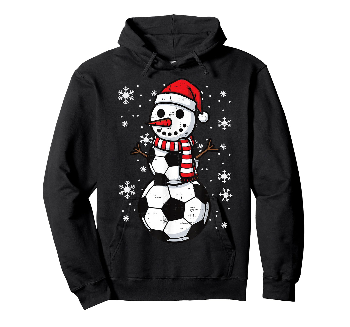 Christmas Soccer Ball Snowman Xmas Football Boys KDS Men T-Shirt