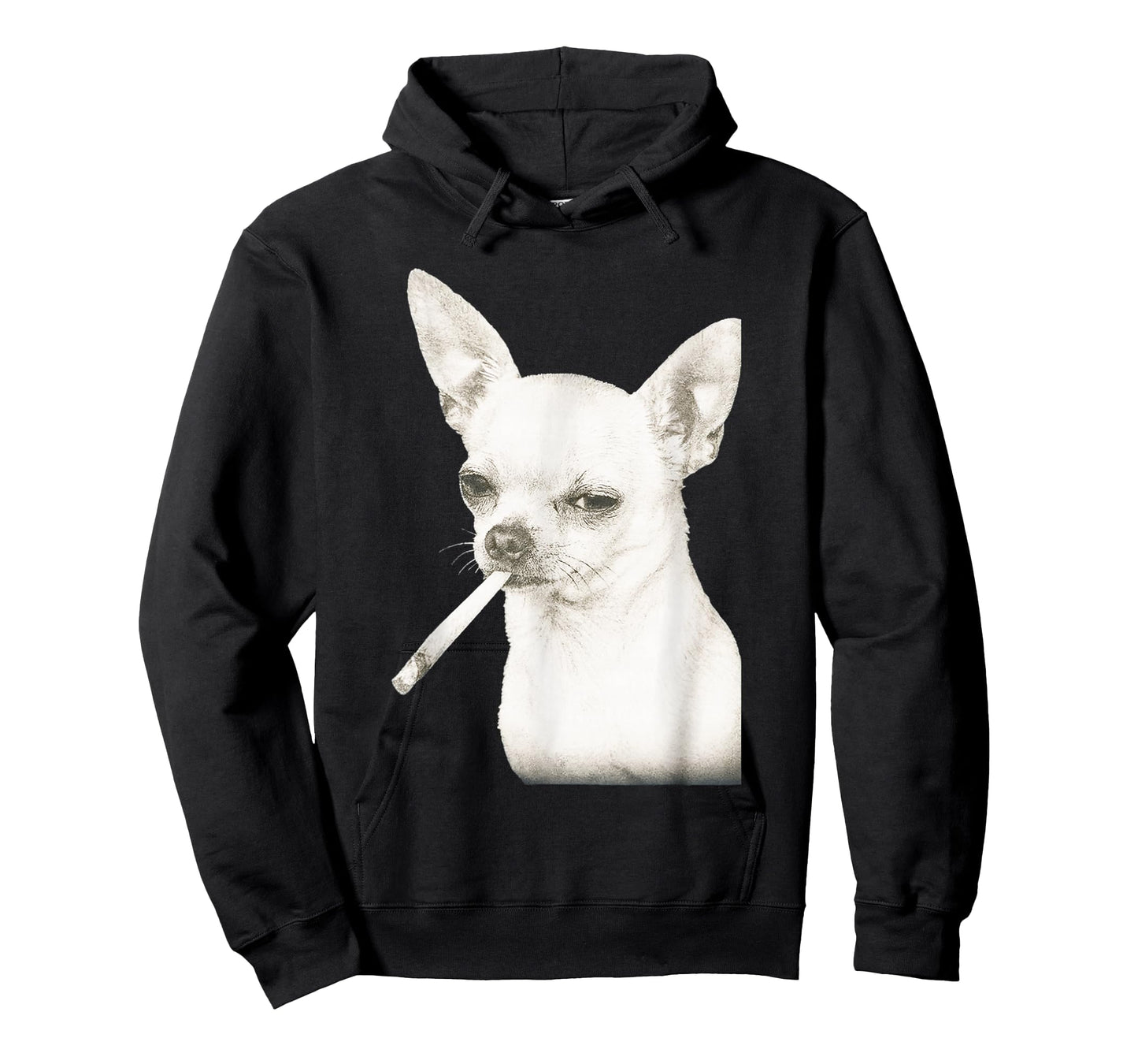 Funny Smoking Chihuahua Cigarette Gen Z Dog Meme Graphic T-Shirt