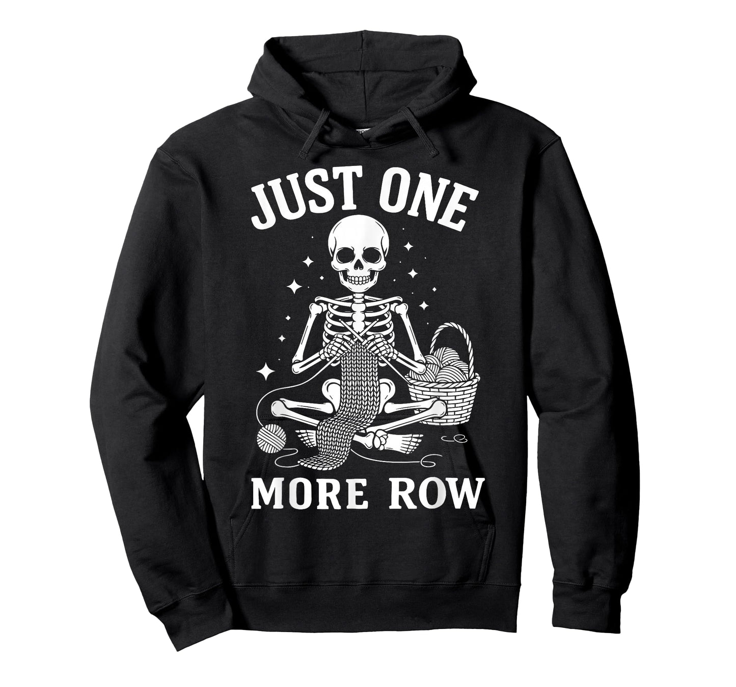 Just One More Row Crochet Skeleton Crocheting Knitting Lover T-Shirt