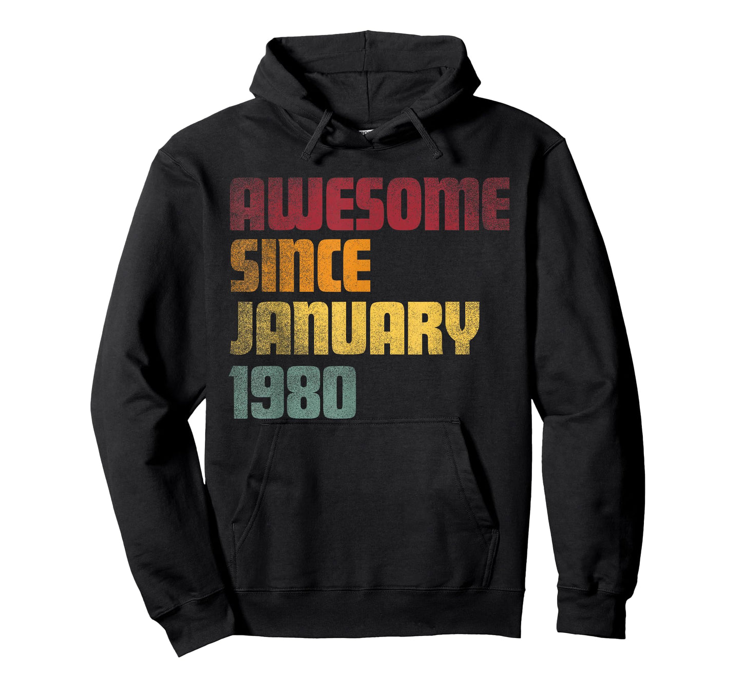Awesome Since January 1980 46th Birthday - Vintage T-Shirt