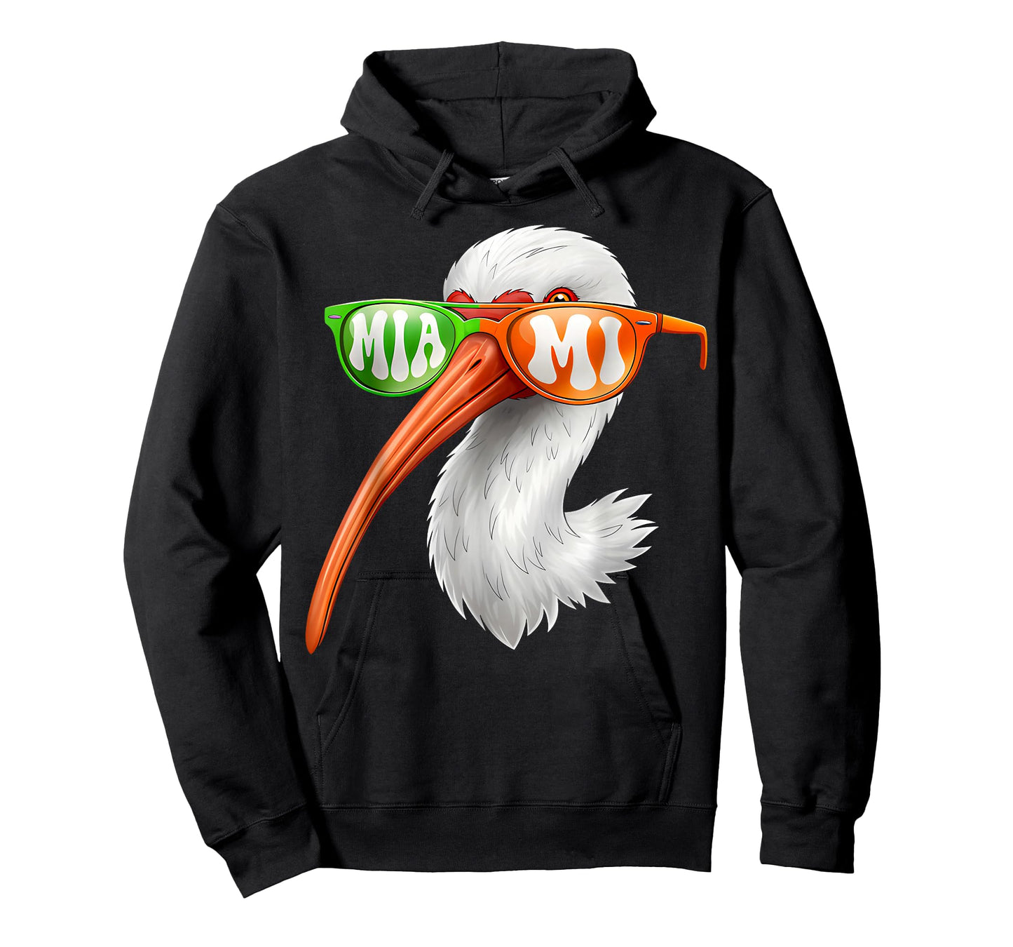 Vintage American White Ibis with Sunglasses for Men Women T-Shirt