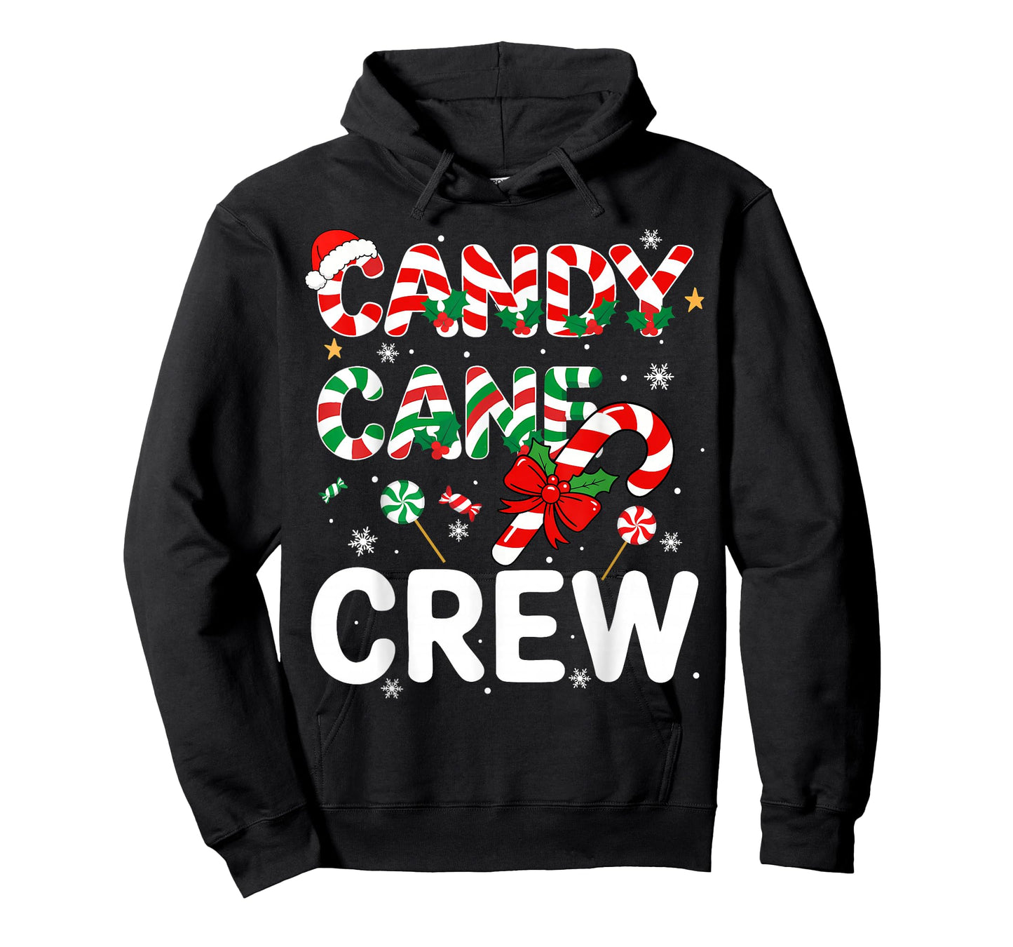 Candy Cane Crew Matching Family Group Candy Lover Pajamas T-Shirt