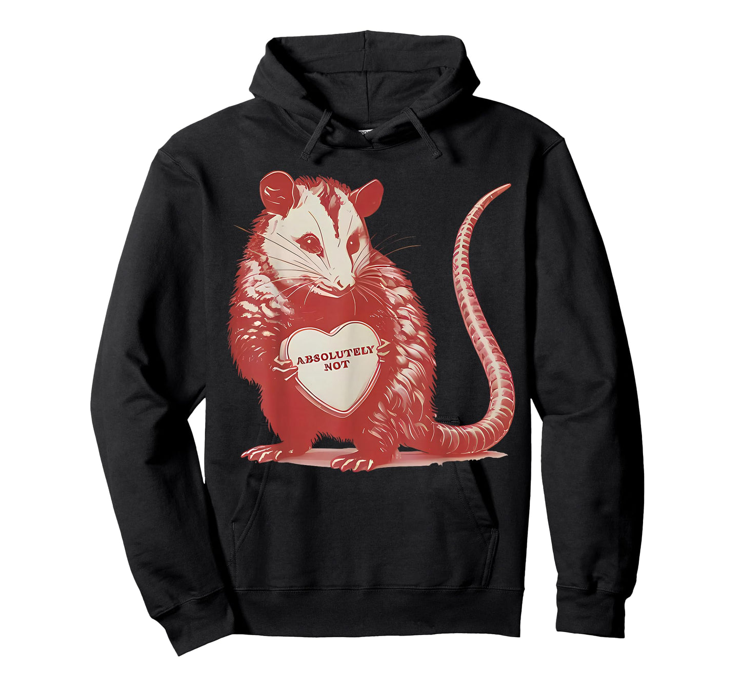 Funny Opossum Absolutely Not Valentine Graphic T-Shirt