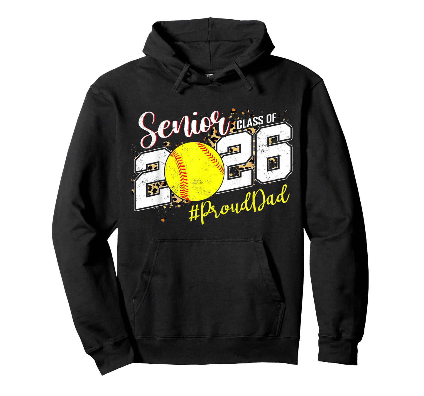 Proud Senior Dad Class of 2026 Softball Graduation T-Shirt