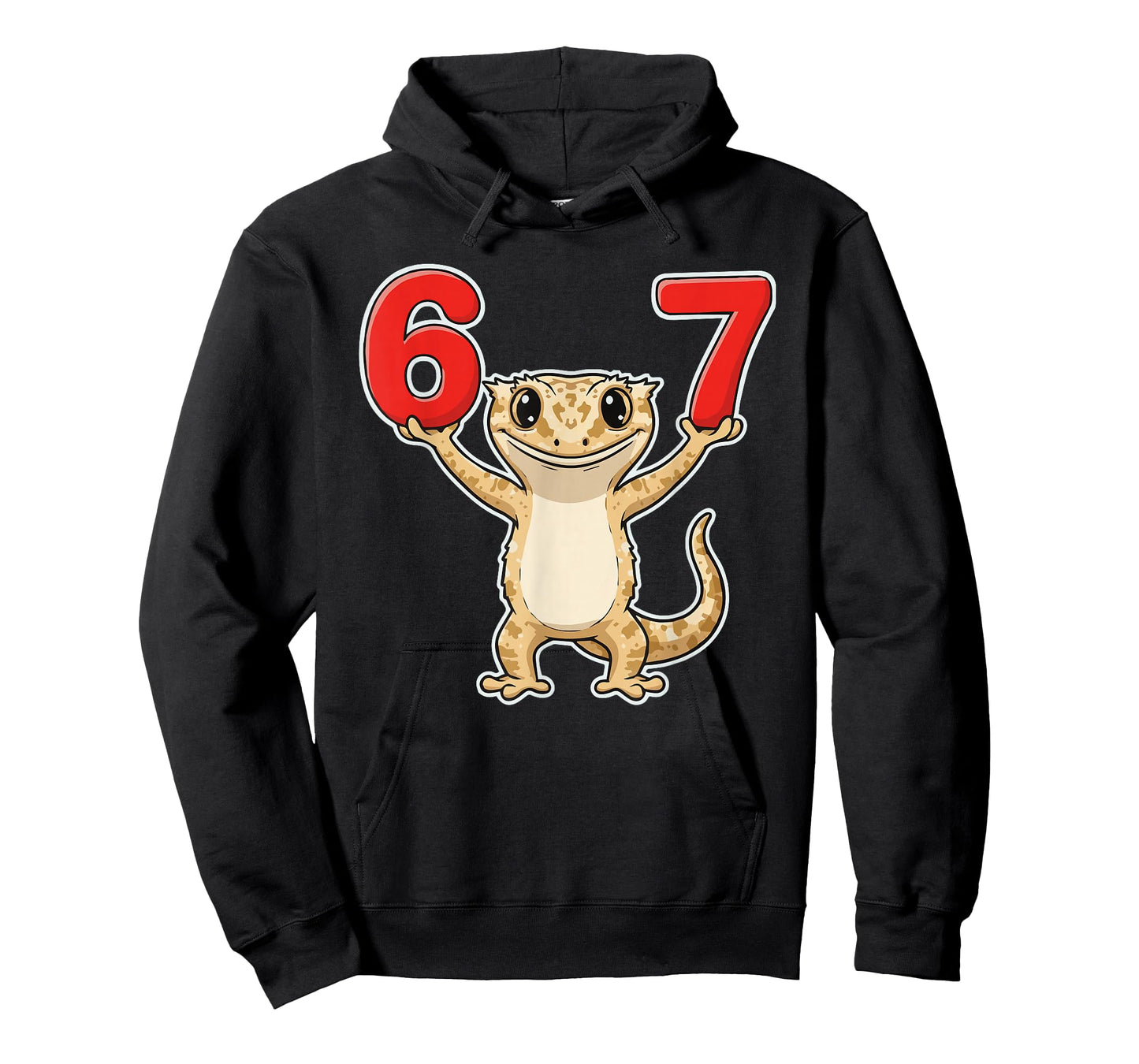 67 Funny Crested Gecko Six Seven 6-7 Meme Gen Z Humor T-Shirt