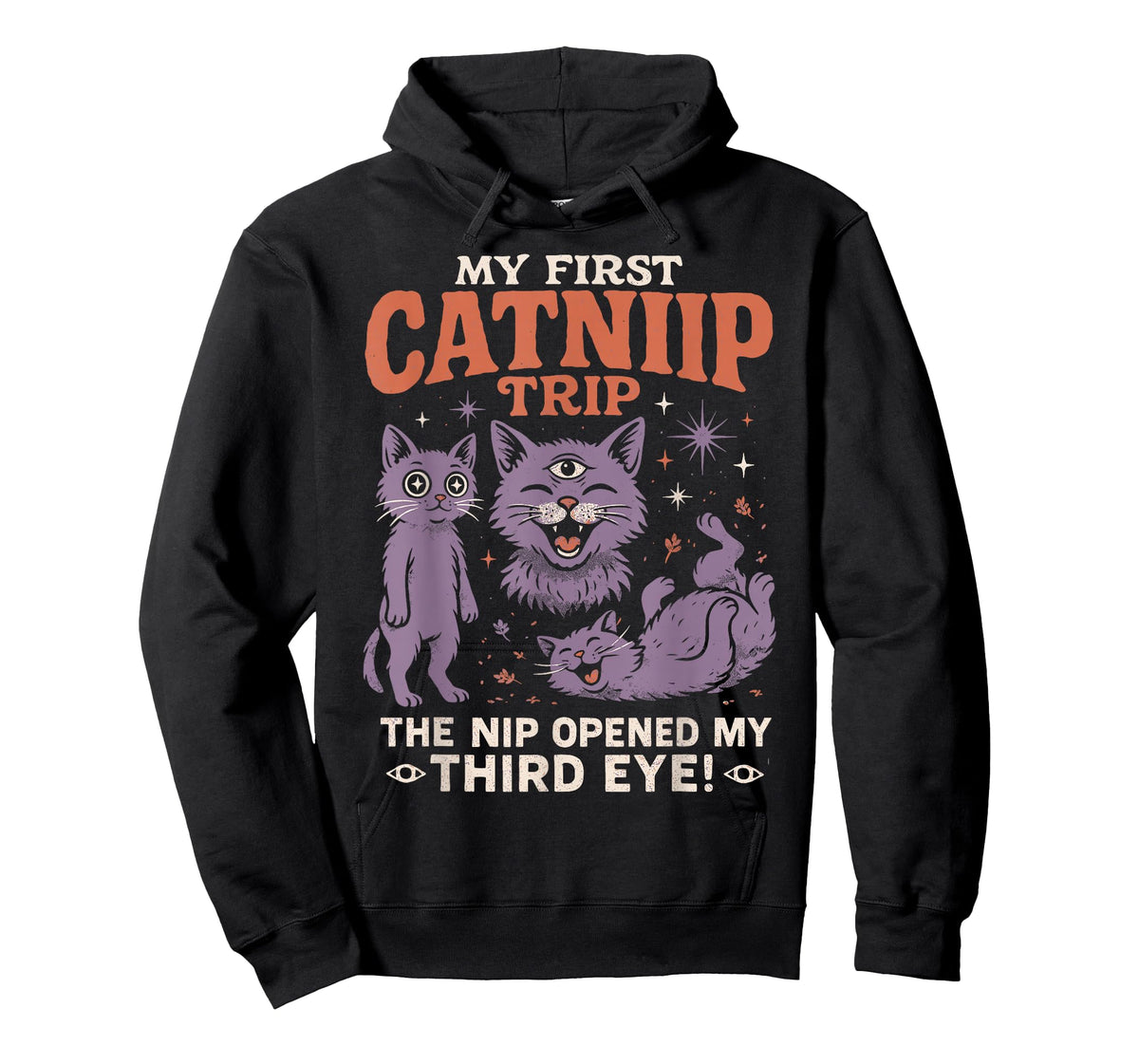 Catnip Trip Cats Nip | Retro Funny Poster Cat Owners T-Shirt