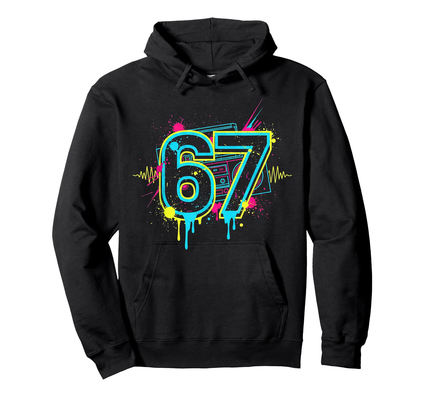 Funny Six Seven 6 7 Meme Graffiti for Men Women Girls T-Shirt