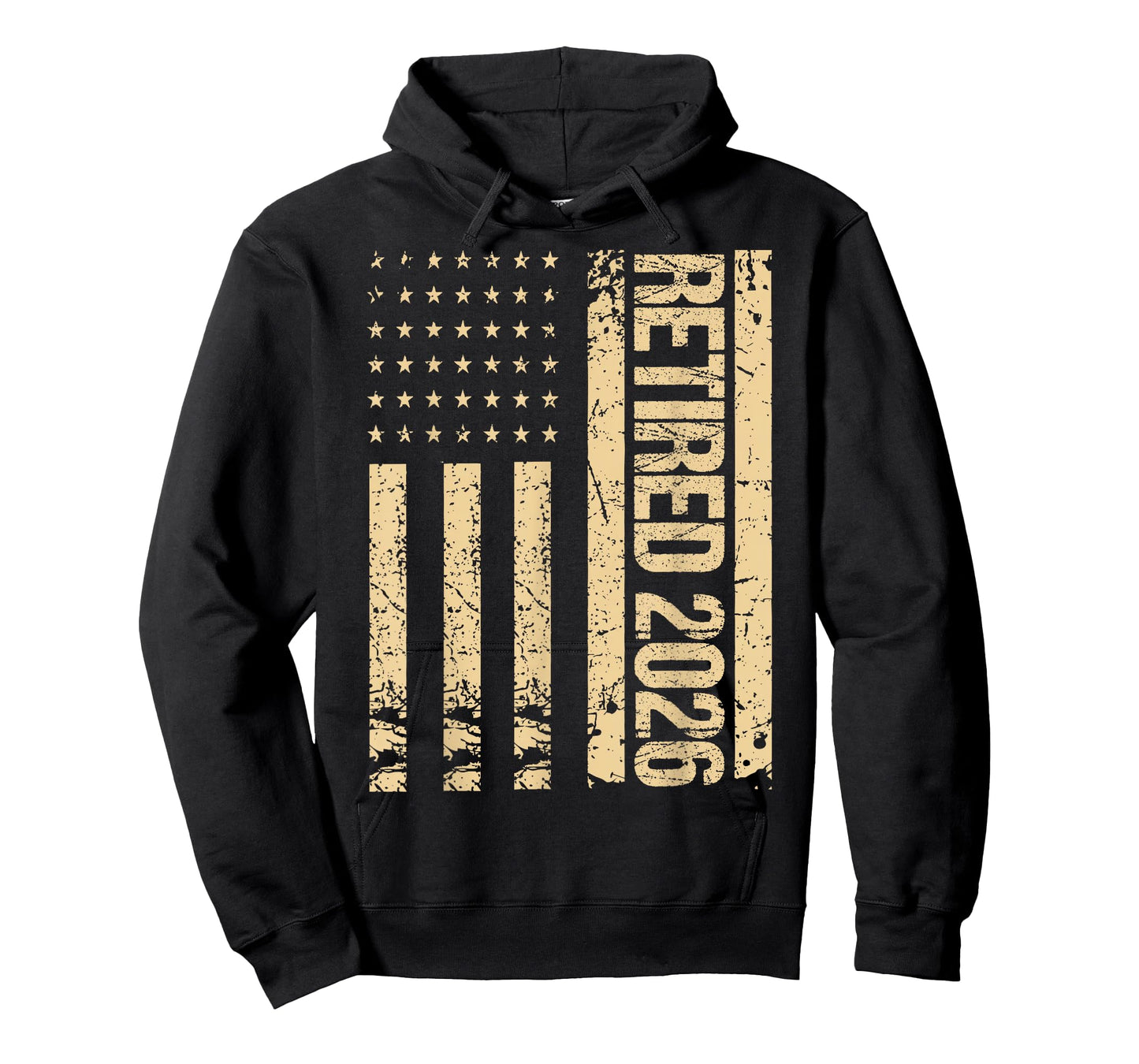Retirement 2026 Retired 2026 USA American Flag Men Women T-Shirt
