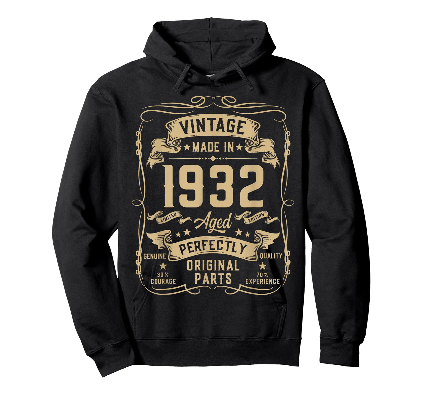 Vintage 1932 94yr 94th Birthday Gifts for Men 94 Years Old T-Shirt